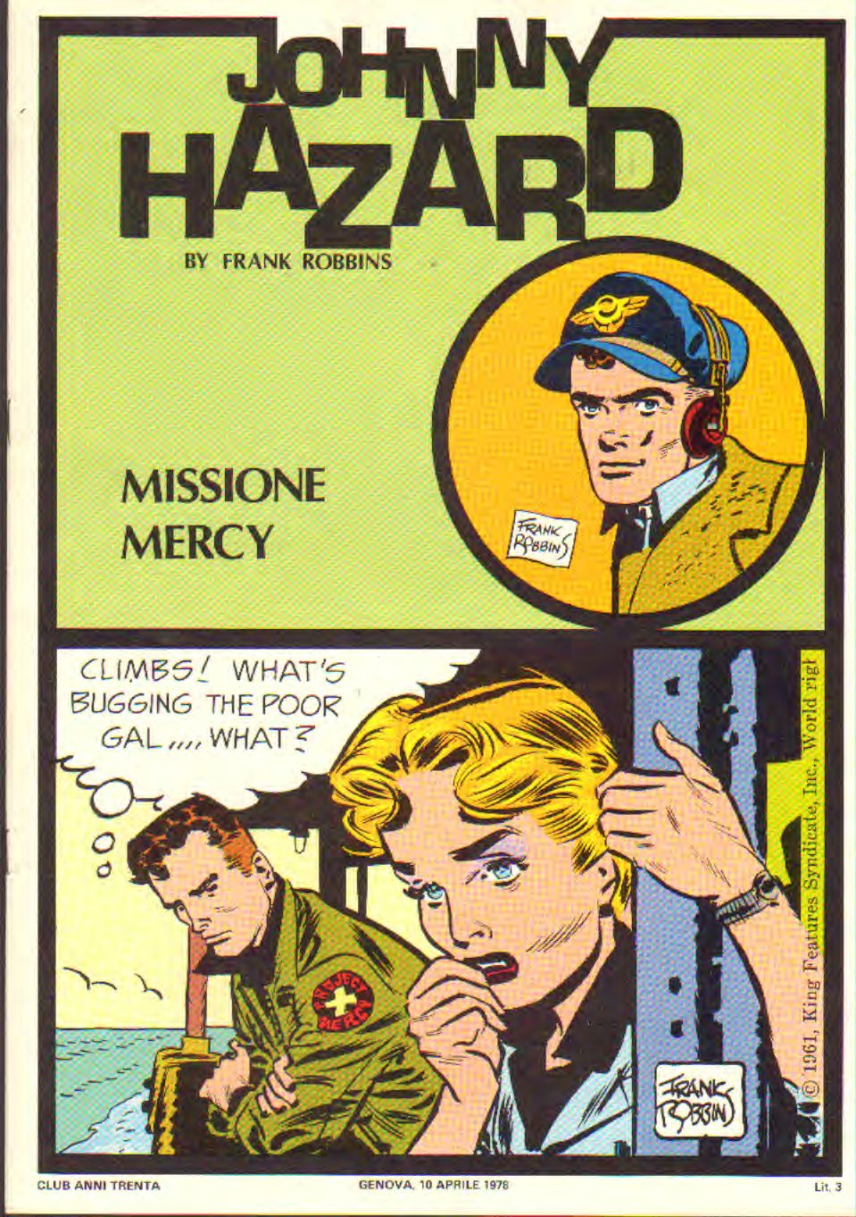 Johnny Hazard strisce giornaliere cronologica n. 62