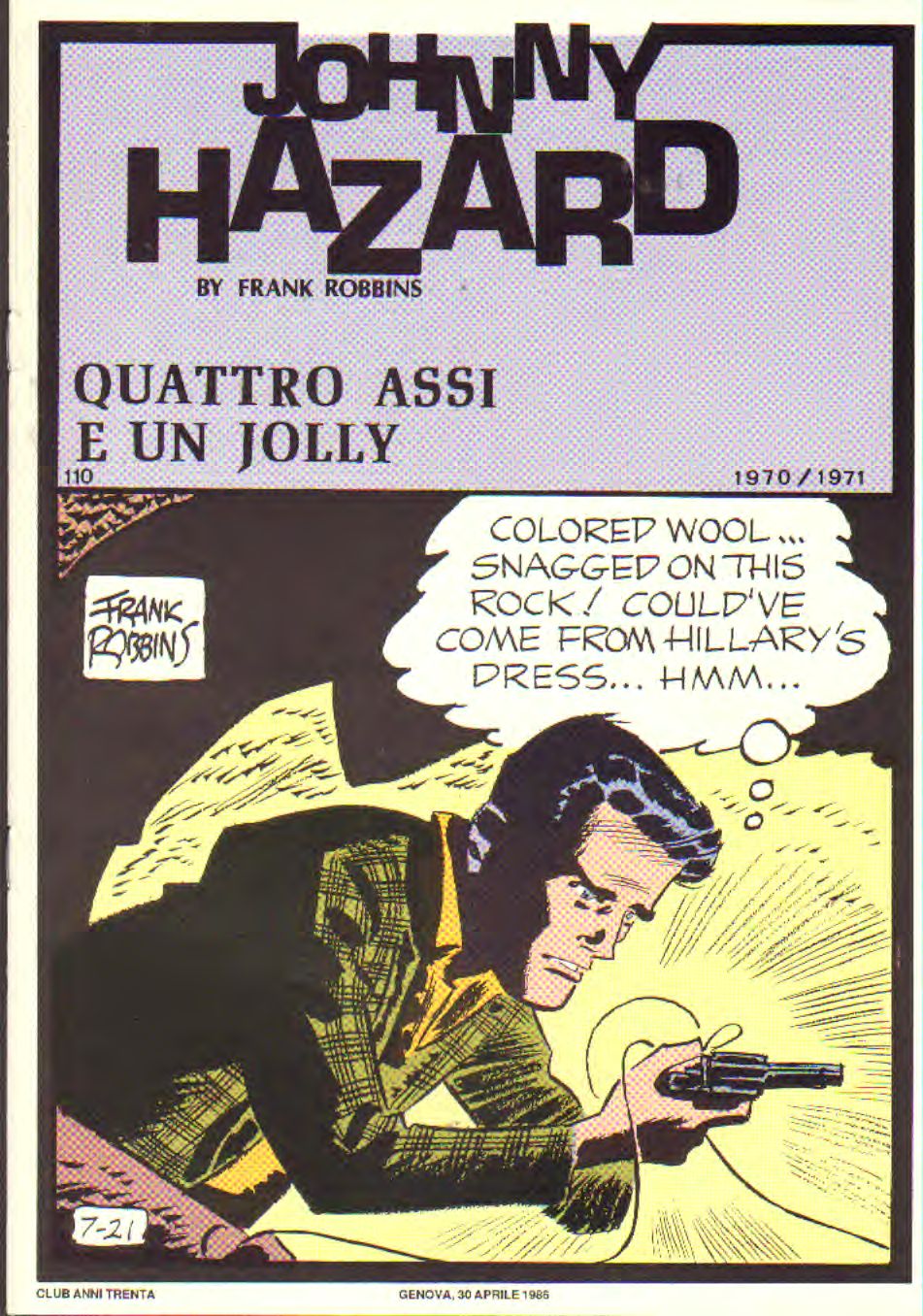 Johnny Hazard strisce giornaliere cronologica n.110