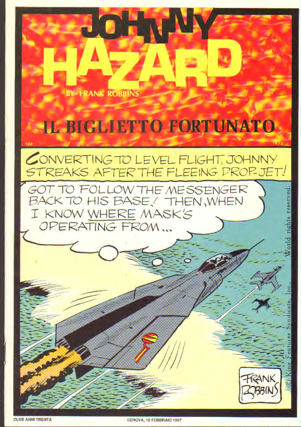 Johnny Hazard strisce giornaliere cronologica n.122