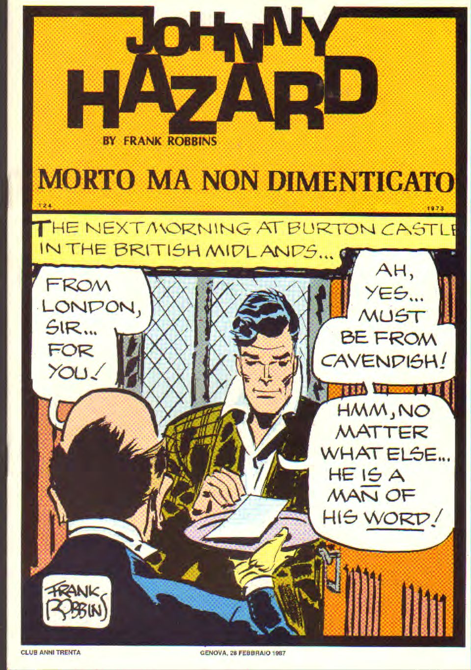 Johnny Hazard strisce giornaliere cronologica n.124