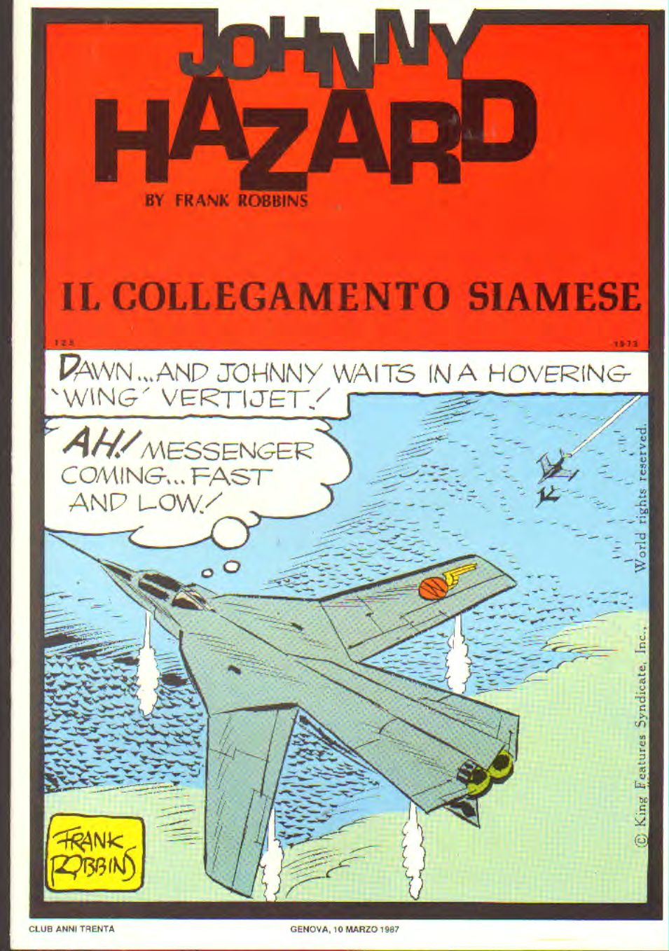 Johnny Hazard strisce giornaliere cronologica n.125