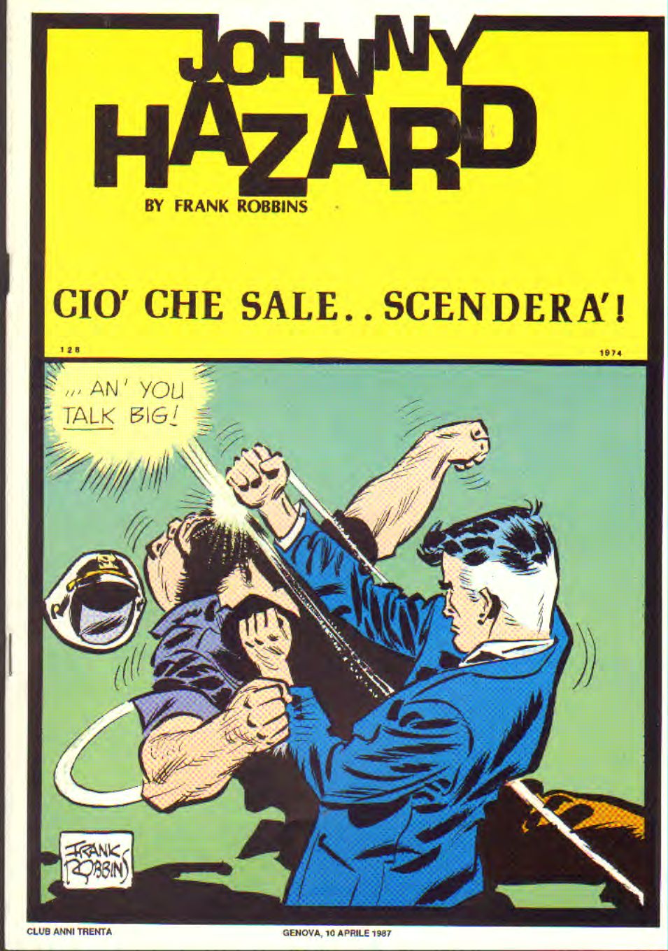 Johnny Hazard strisce giornaliere cronologica n.128