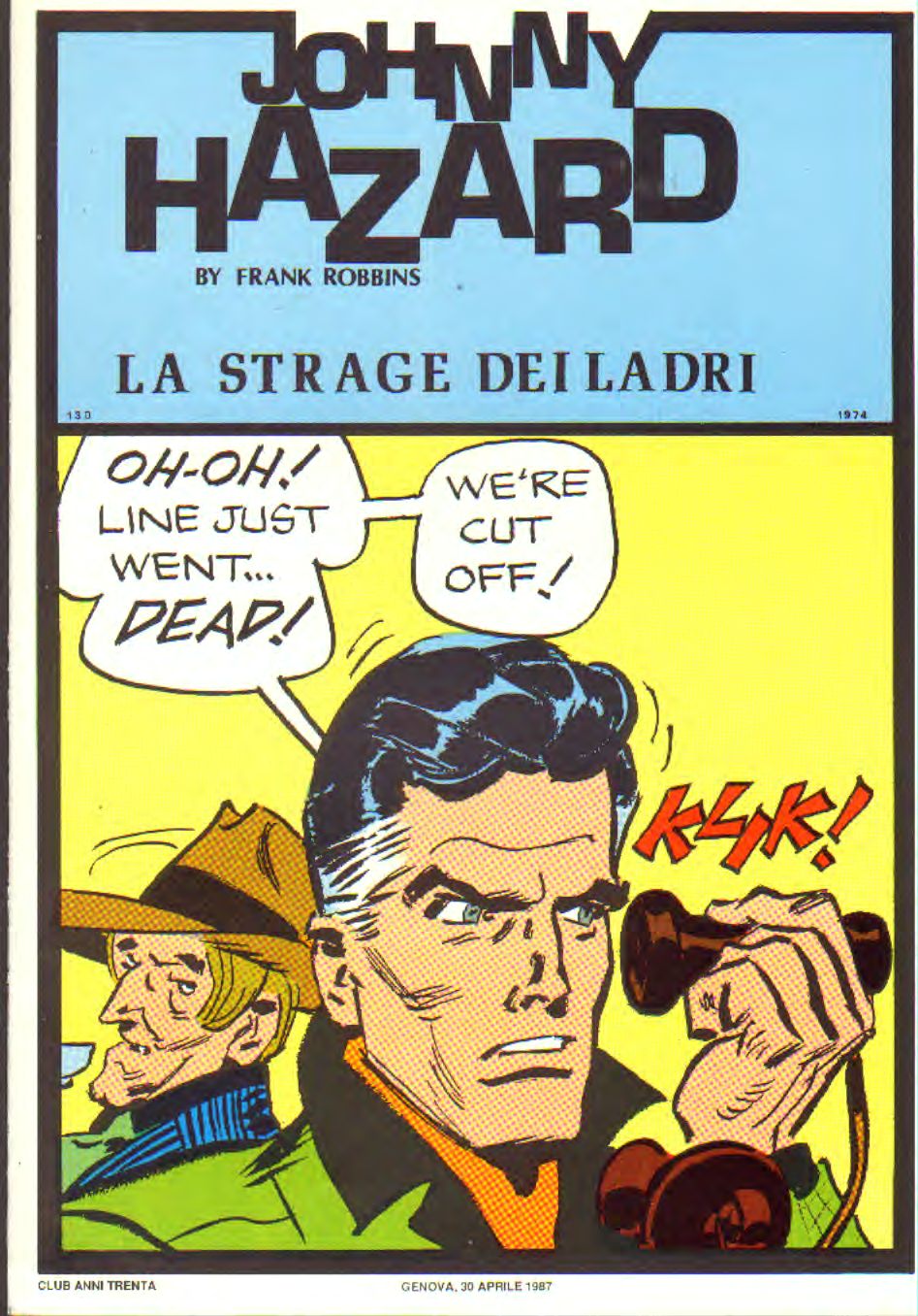 Johnny Hazard strisce giornaliere cronologica n.130