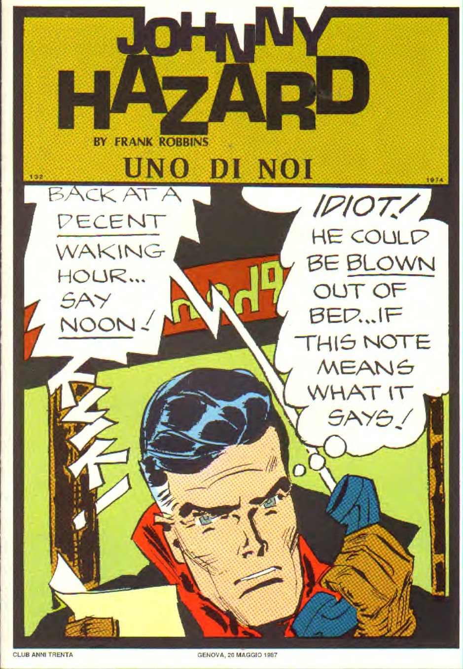 Johnny Hazard strisce giornaliere cronologica n.132