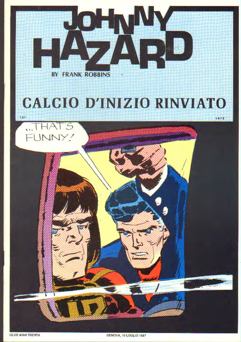 Johnny Hazard strisce giornaliere cronologica n.137