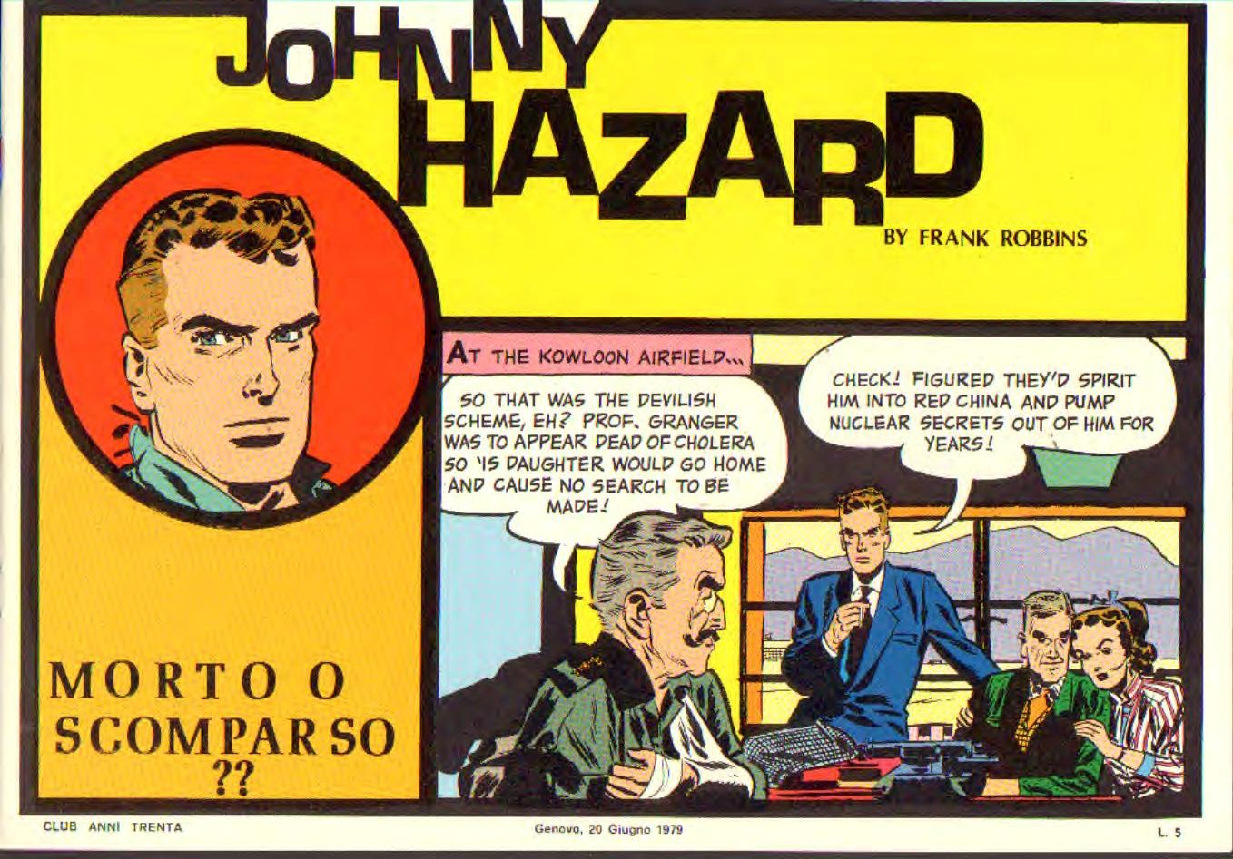 Johnny Hazard II serie colori tavole domenicali cronologica n.15