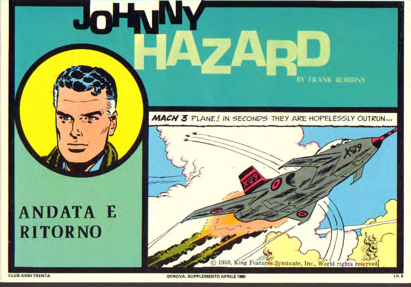 Johnny Hazard II serie colori tavole domenicali cronologica n.25