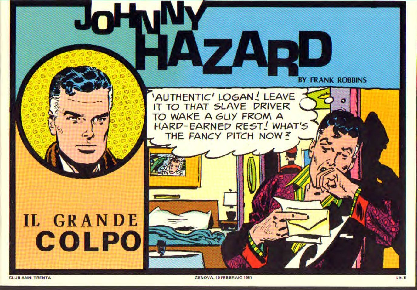 Johnny Hazard II serie colori tavole domenicali cronologica n.31