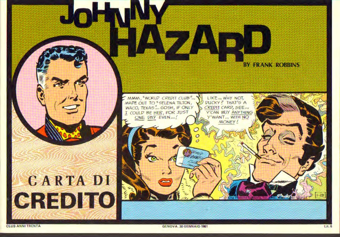 Johnny Hazard II serie colori tavole domenicali cronologica n.34