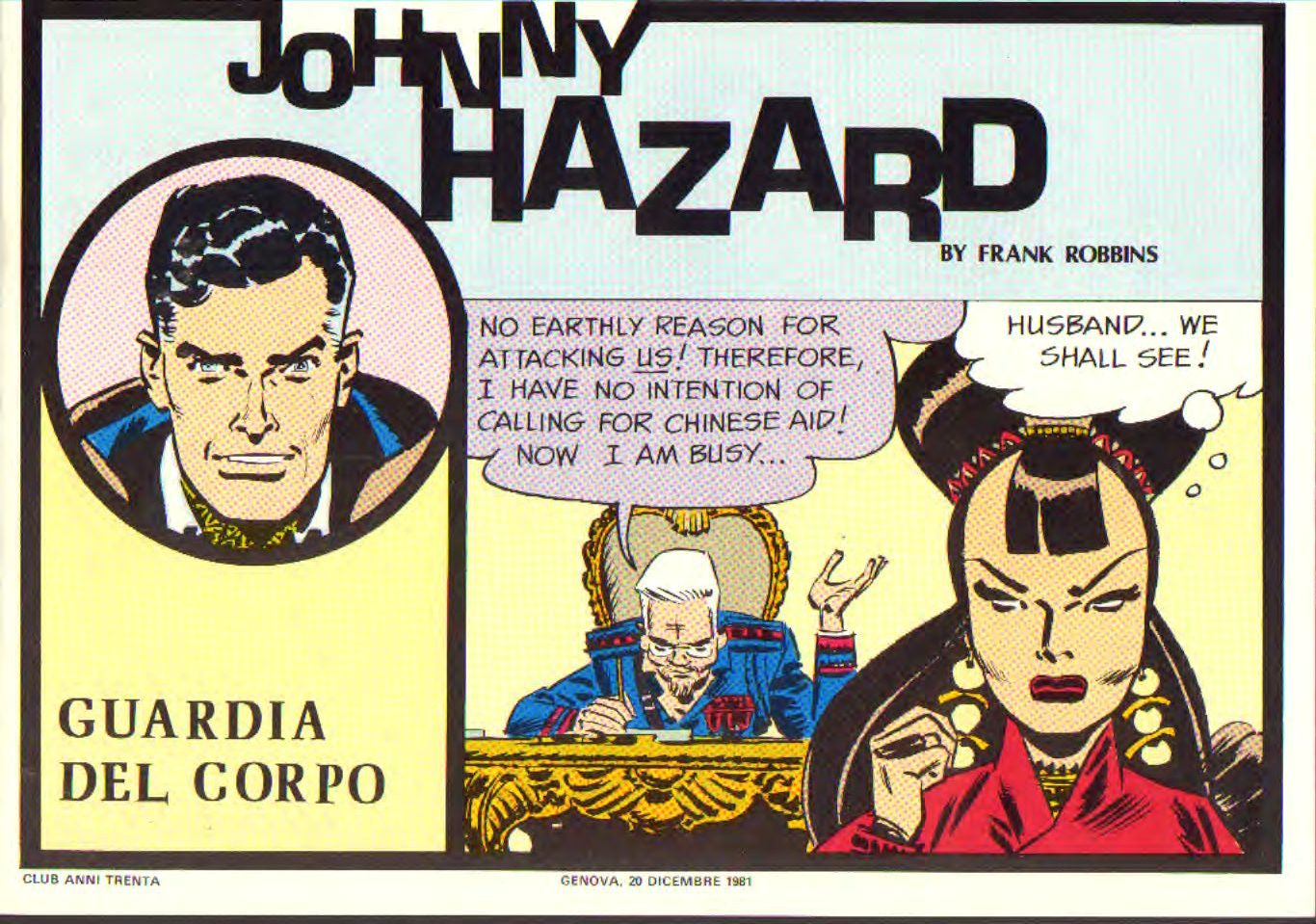 Johnny Hazard II serie colori tavole domenicali cronologica n.38