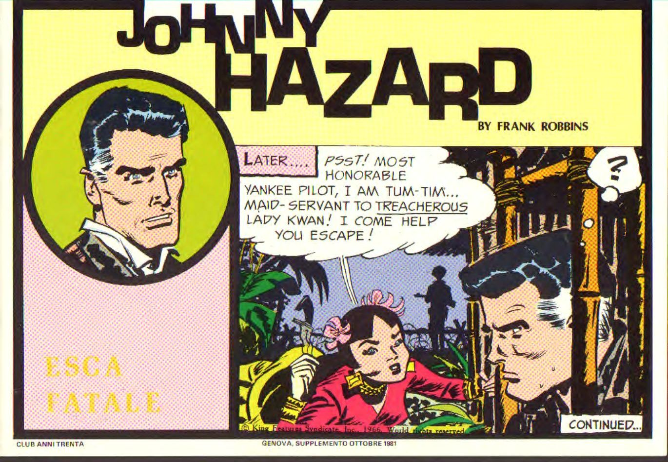 Johnny Hazard II serie colori tavole domenicali cronologica n.43