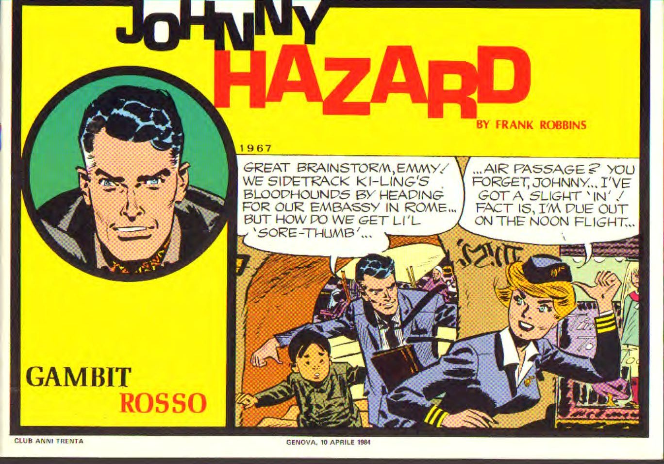 Johnny Hazard II serie colori tavole domenicali cronologica n.54