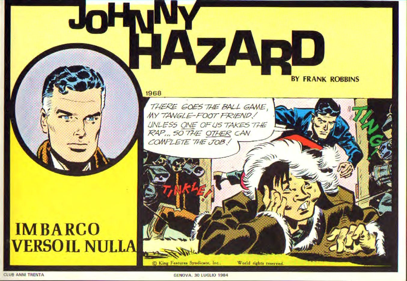 Johnny Hazard II serie colori tavole domenicali cronologica n.58