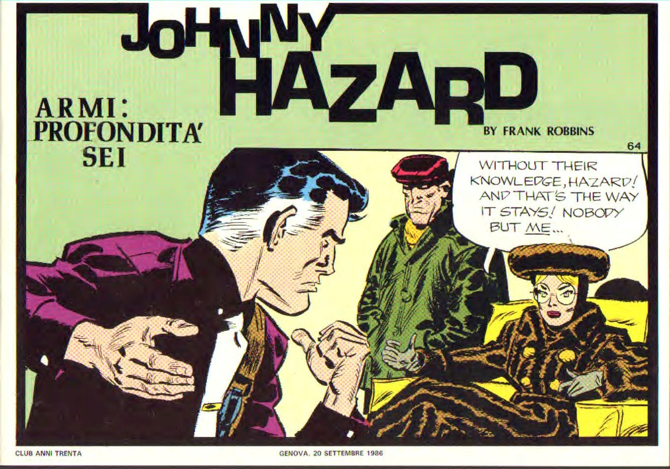 Johnny Hazard II serie colori tavole domenicali cronologica n.64