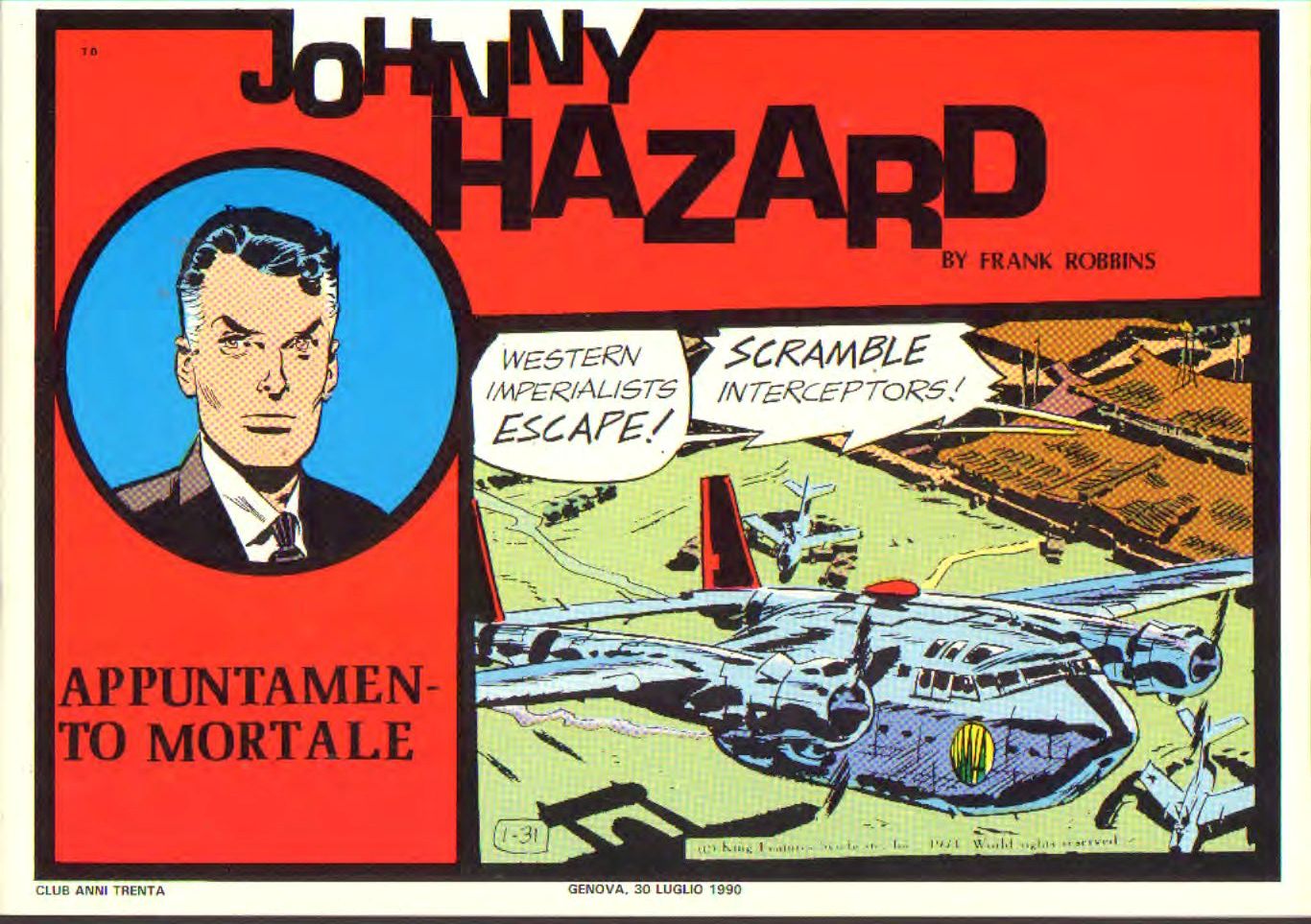 Johnny Hazard II serie colori tavole domenicali cronologica n.70