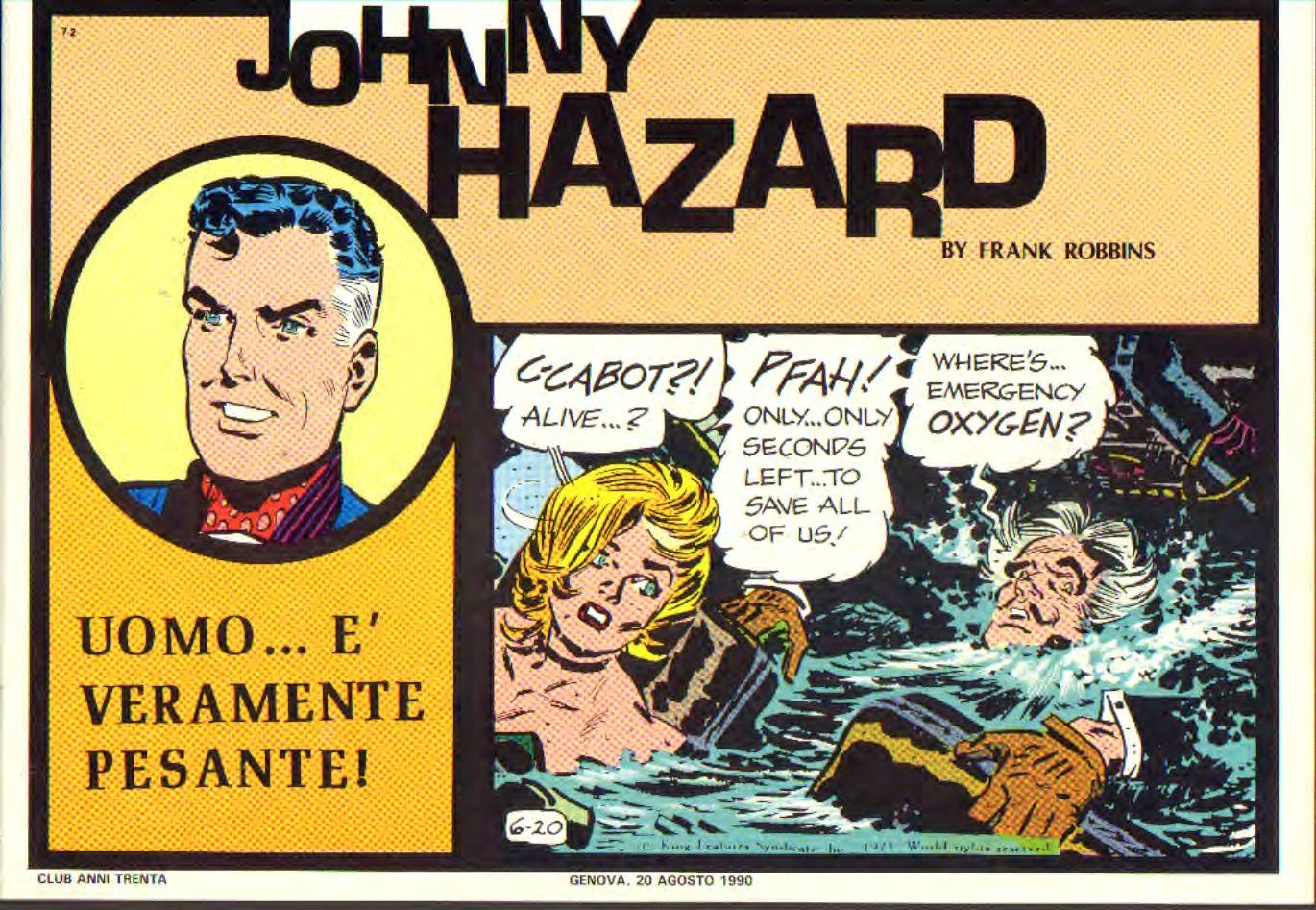 Johnny Hazard II serie colori tavole domenicali cronologica n.72