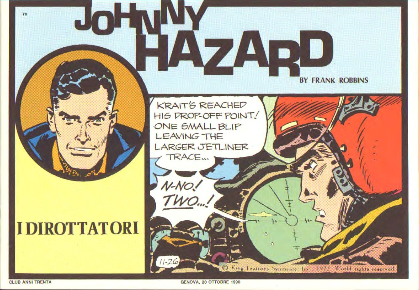 Johnny Hazard II serie colori tavole domenicali cronologica n.78