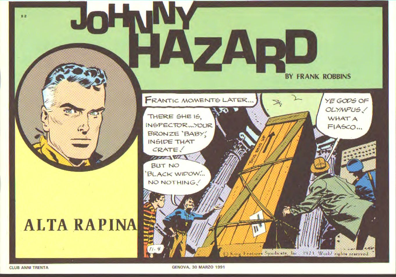 Johnny Hazard II serie colori tavole domenicali cronologica n.82