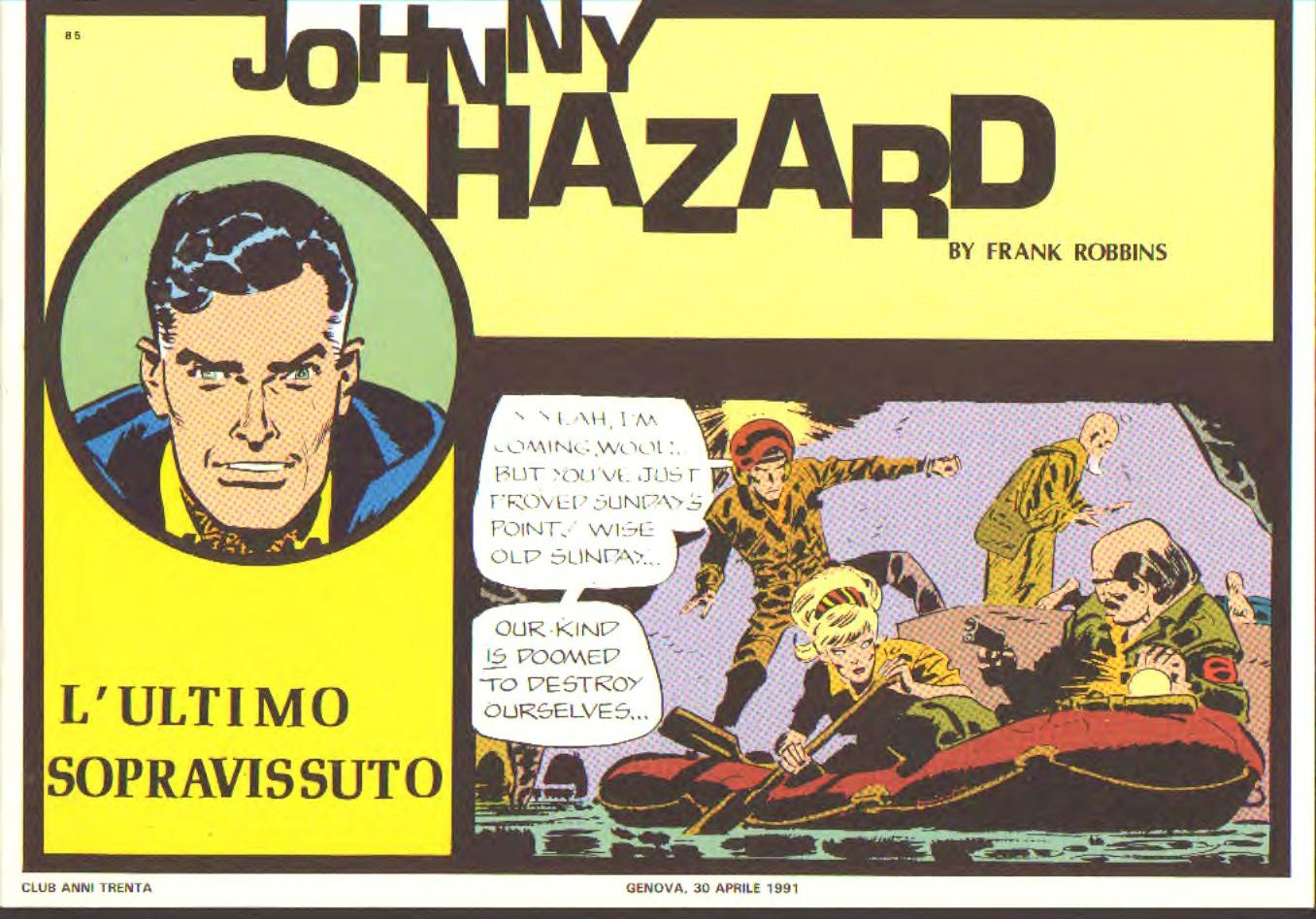 Johnny Hazard II serie colori tavole domenicali cronologica n.85