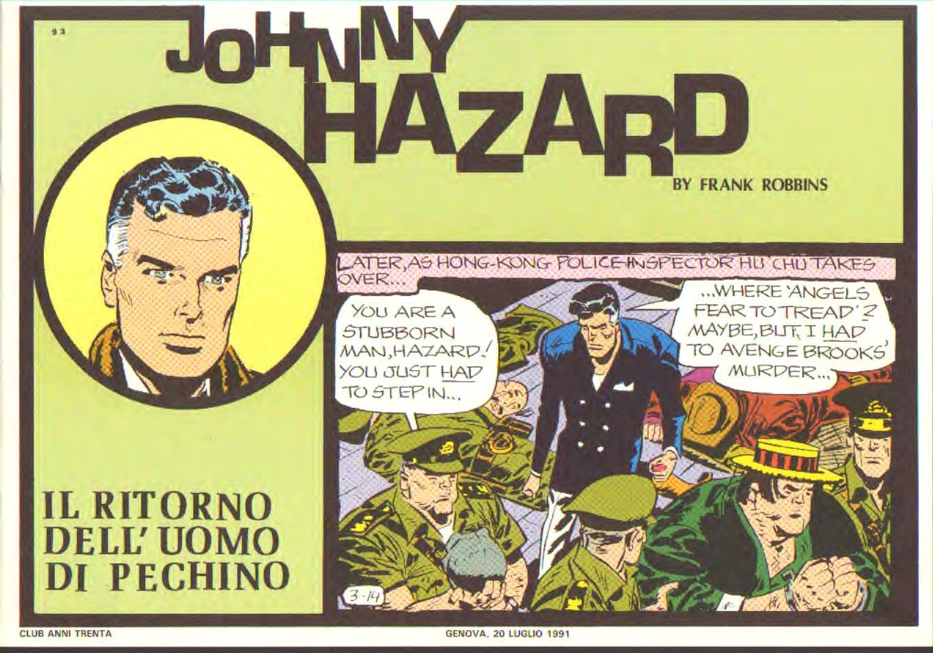 Johnny Hazard II serie colori tavole domenicali cronologica n.93