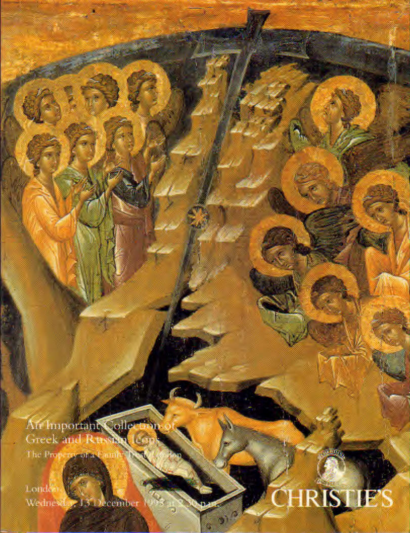 Christie's greek and Russian Icons  London 1995