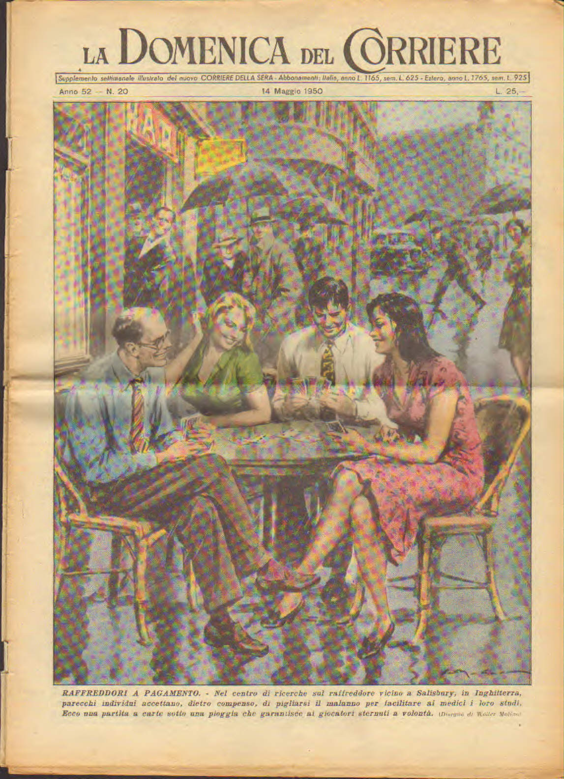 Domenica del corriere anno 52 n.20 del 14 maggio 1950
