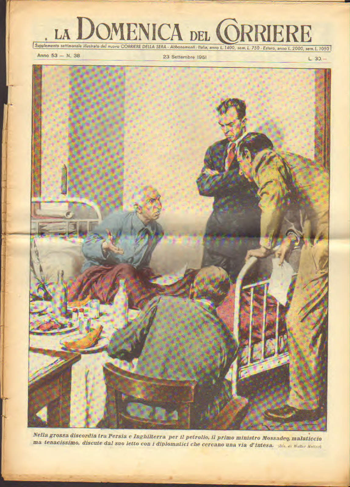 Domenica del corriere anno 53 n.38 del 23 settembre 1951