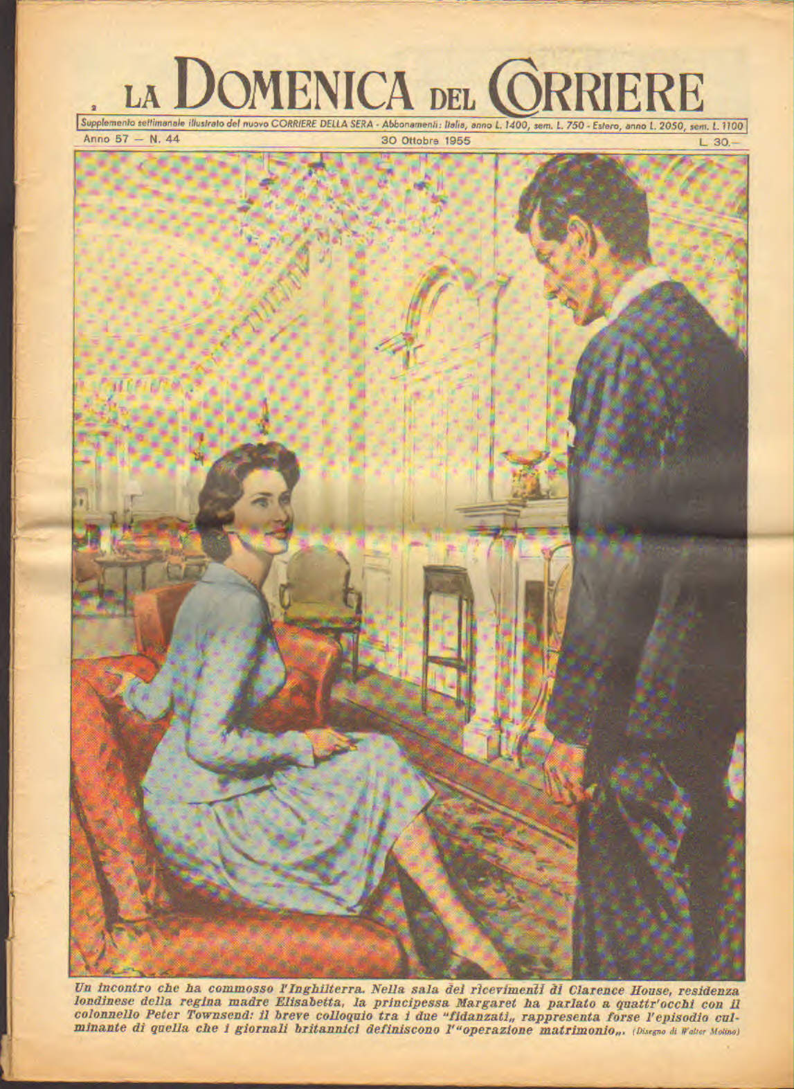Domenica del corriere anno 57 n.44 del 30 ottobre 1955