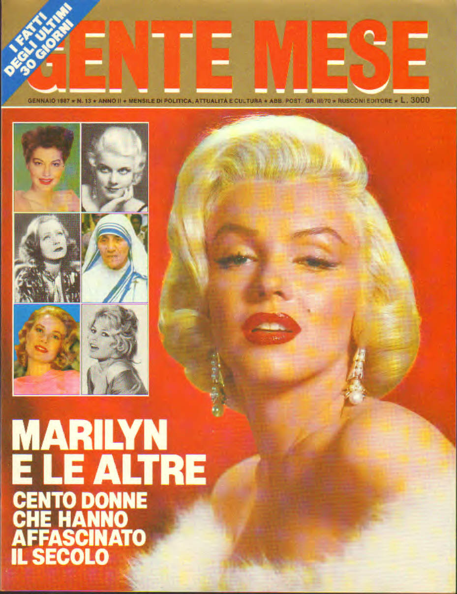 Gente mese  Marilyn Monroe e le altre
